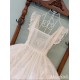 Alice Girl Cat Flower Wall Overdress Apron(6th Pre-Order/3 Colours/Full Payment Without Shipping)
